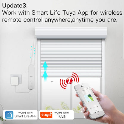 ZigBee Smart Motorized Roller Blinds - Tuya Alexa  Google Home Compatible - ZOOMNSTORE