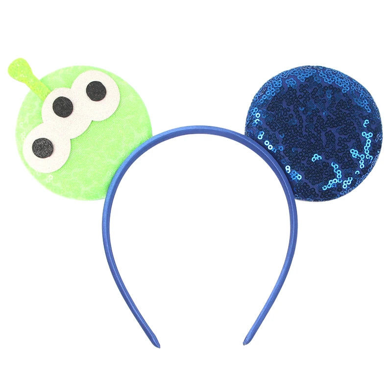 2024 Disney Festival Party Cosplay Mouse Ears Headband 3.3" Ears Glitter Hairband For Boys Girls DIY Cartoon Hair Accessories - ZOOMNSTORE
