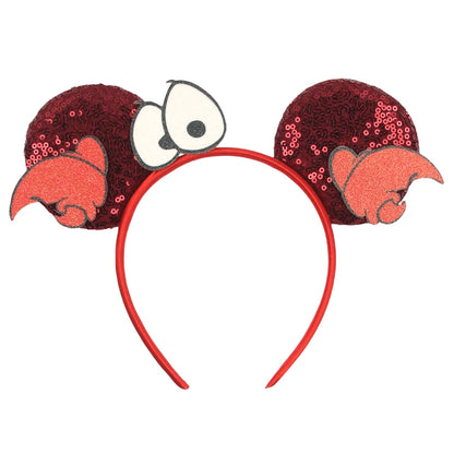 2024 Disney Festival Party Cosplay Mouse Ears Headband 3.3" Ears Glitter Hairband For Boys Girls DIY Cartoon Hair Accessories - ZOOMNSTORE