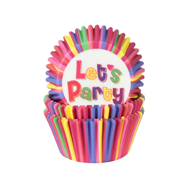 Muffin Cupcake Liners - 100Pcs Colorful Paper Baking Cups Disposable Eco Friendly - ZOOMNSTORE