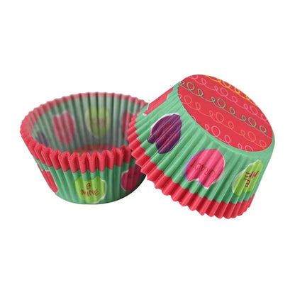 Muffin Cupcake Liners - 100Pcs Colorful Paper Baking Cups Disposable Eco Friendly - ZOOMNSTORE