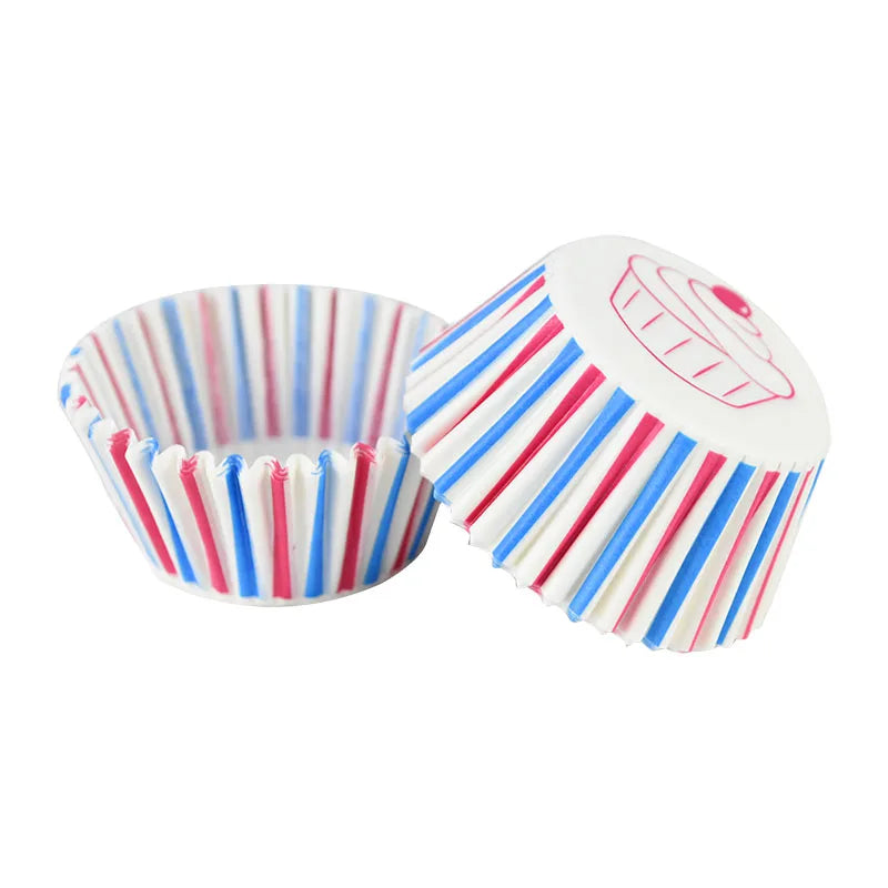 Muffin Cupcake Liners - 100Pcs Colorful Paper Baking Cups Disposable Eco Friendly - ZOOMNSTORE