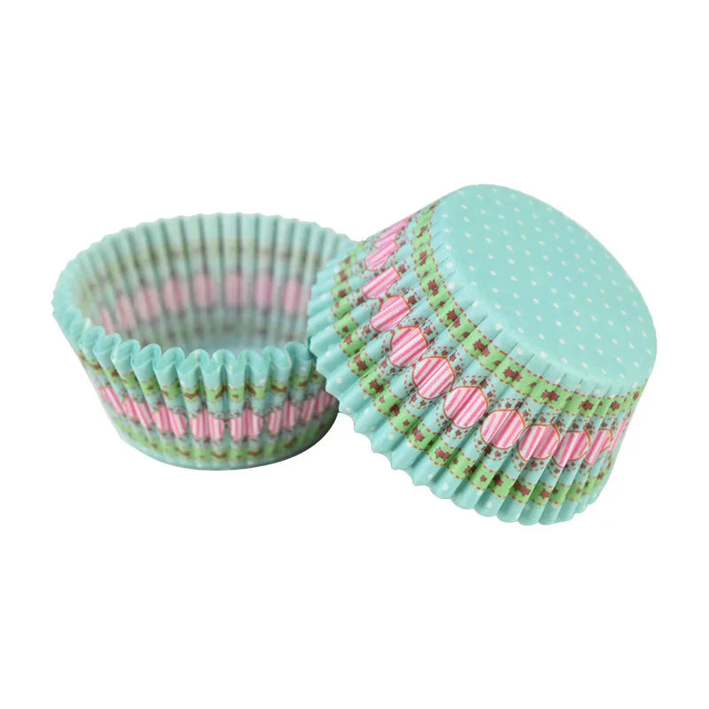 Muffin Cupcake Liners - 100Pcs Colorful Paper Baking Cups Disposable Eco Friendly - ZOOMNSTORE