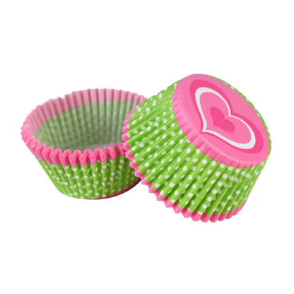 Muffin Cupcake Liners - 100Pcs Colorful Paper Baking Cups Disposable Eco Friendly - ZOOMNSTORE