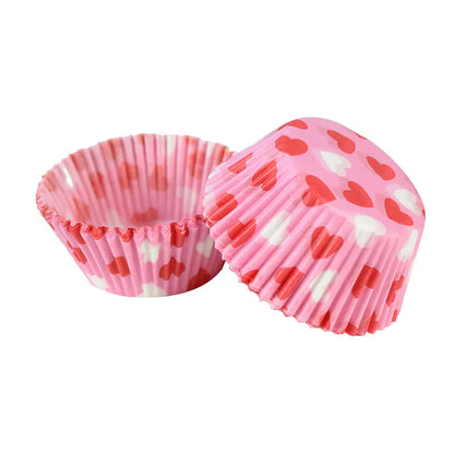 Muffin Cupcake Liners - 100Pcs Colorful Paper Baking Cups Disposable Eco Friendly - ZOOMNSTORE