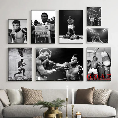 Muhammad Ali Canvas Art - Inspirational Boxing Legend Wall Decor - ZOOMNSTORE
