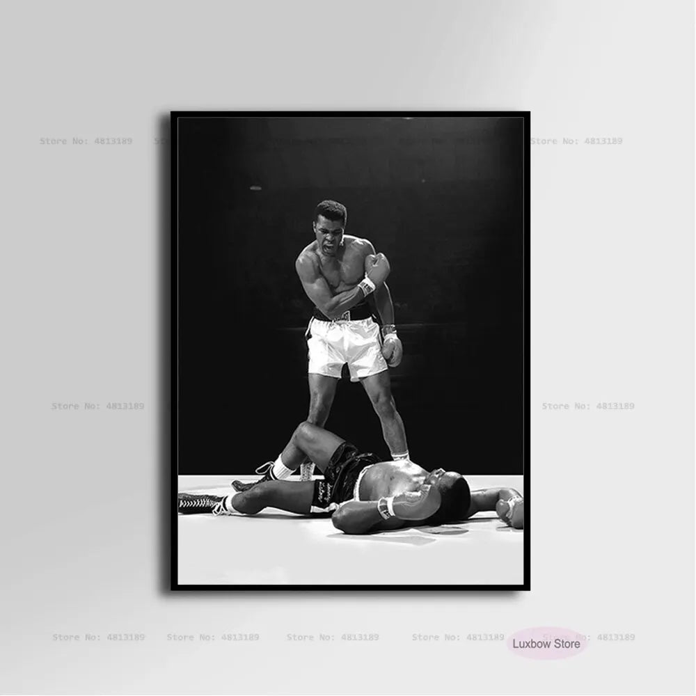 Muhammad Ali Canvas Art - Inspirational Boxing Legend Wall Decor - ZOOMNSTORE