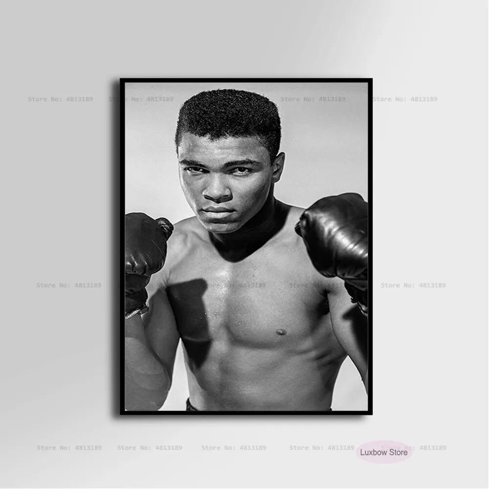 Muhammad Ali Canvas Art - Inspirational Boxing Legend Wall Decor - ZOOMNSTORE