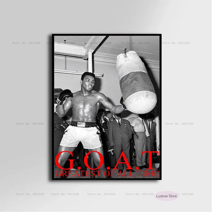Muhammad Ali Canvas Art - Inspirational Boxing Legend Wall Decor - ZOOMNSTORE