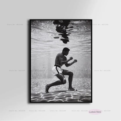 Muhammad Ali Canvas Art - Inspirational Boxing Legend Wall Decor - ZOOMNSTORE