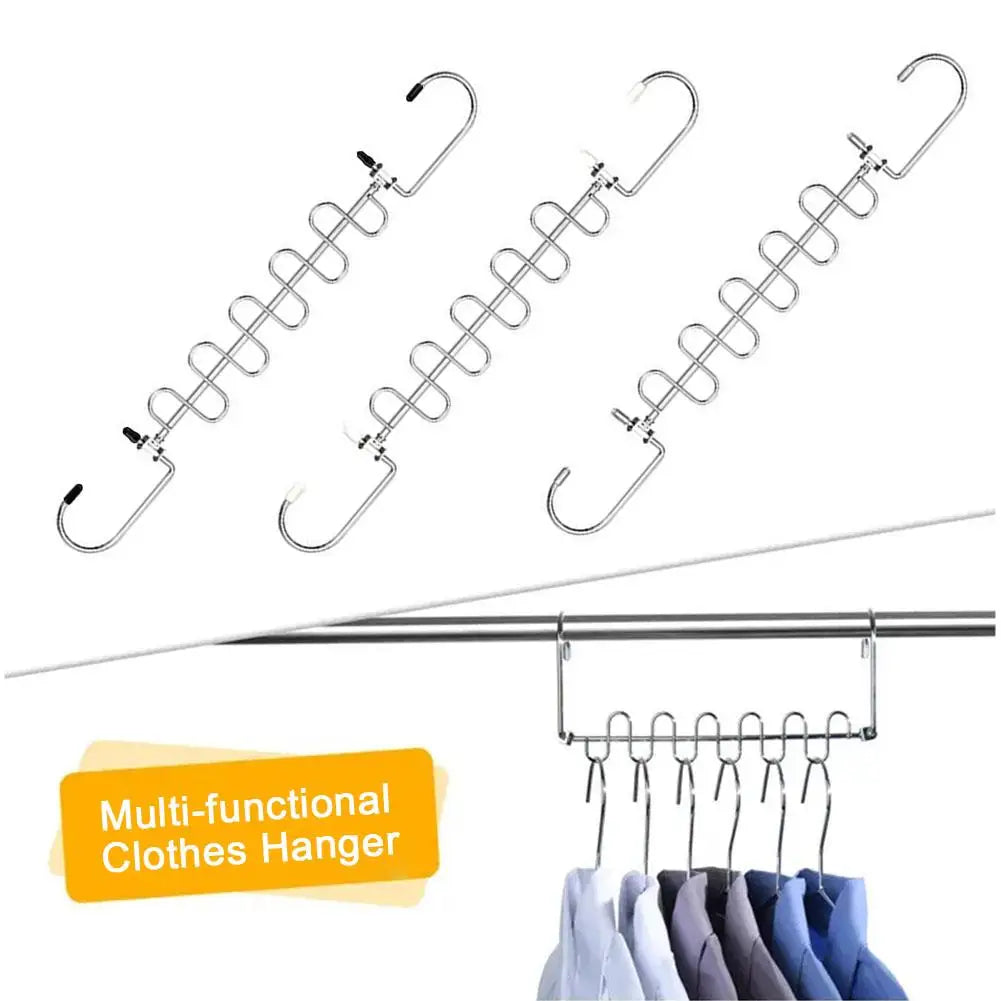 Multi Functional Clothes Hanger – 360 Degree Swivel Hook | Space Saving Organizer - ZOOMNSTORE