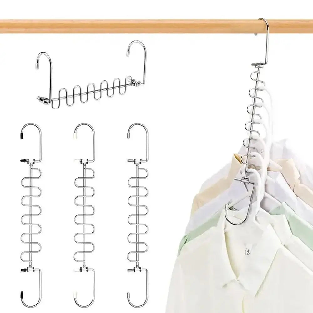 Multi Functional Clothes Hanger – 360 Degree Swivel Hook | Space Saving Organizer - ZOOMNSTORE