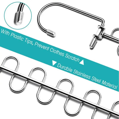 Multi Functional Clothes Hanger – 360 Degree Swivel Hook | Space Saving Organizer - ZOOMNSTORE