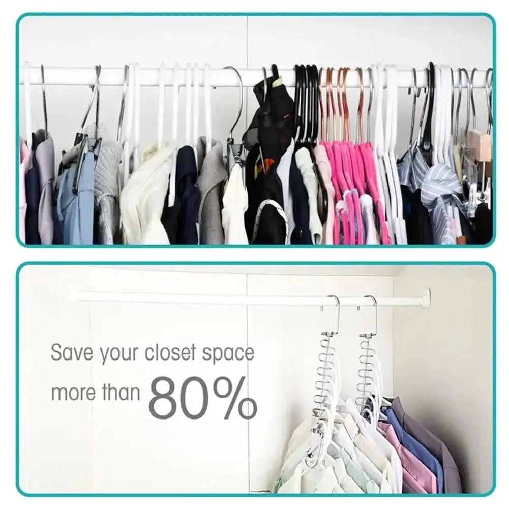 Multi Functional Clothes Hanger – 360 Degree Swivel Hook | Space Saving Organizer - ZOOMNSTORE
