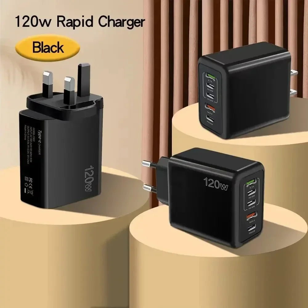 Multi Ports USB Quick Charger Charger Type C Fast Charging Phone Charger Adapter For iPhone Samsung Xiaomi Huawei Wall Charger - ZOOMNSTORE