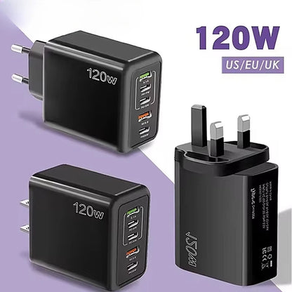 Multi Ports USB Quick Charger Charger Type C Fast Charging Phone Charger Adapter For iPhone Samsung Xiaomi Huawei Wall Charger - ZOOMNSTORE