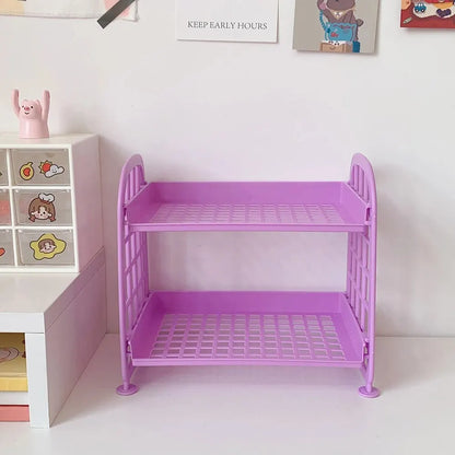 Multi-Storey Desktop Storage Shelf - Simple Horizontal Organizer for Office and Dormitory - ZOOMNSTORE