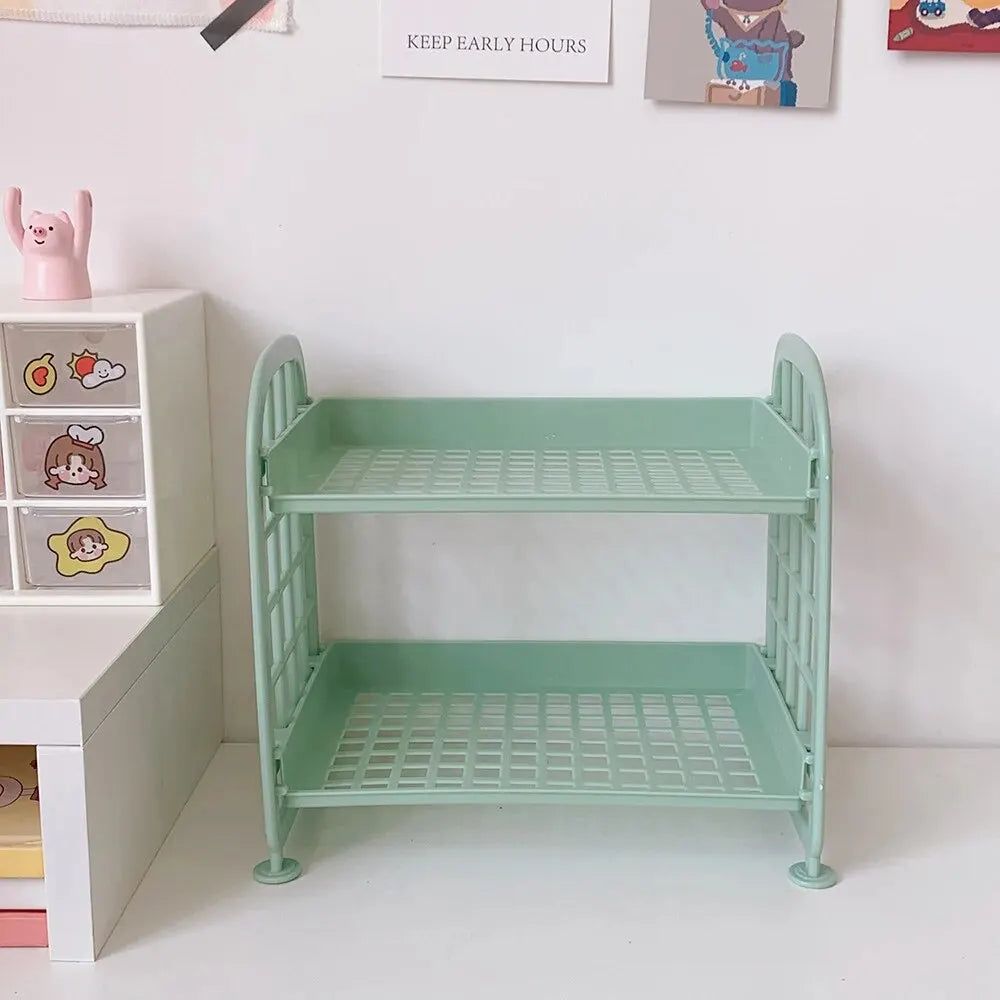 Multi-Storey Desktop Storage Shelf - Simple Horizontal Organizer for Office and Dormitory - ZOOMNSTORE