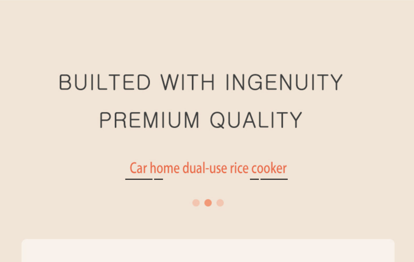 Multi-Voltage Rice Cooker - 2L Car  Home Use for Travel 12V 24V 110V 220V - ZOOMNSTORE