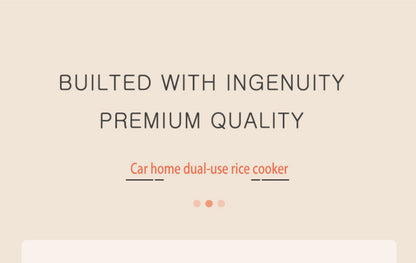Multi-Voltage Rice Cooker - 2L Car  Home Use for Travel 12V 24V 110V 220V - ZOOMNSTORE