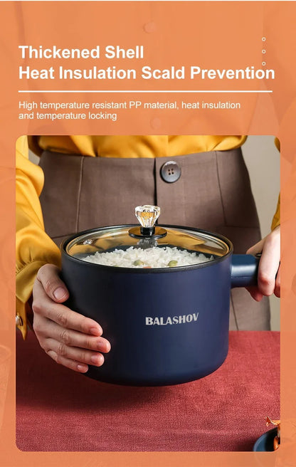 Multifunction Electric Cooker - 220V Non-Stick Hot Pot  Rice Cooker for Students - ZOOMNSTORE