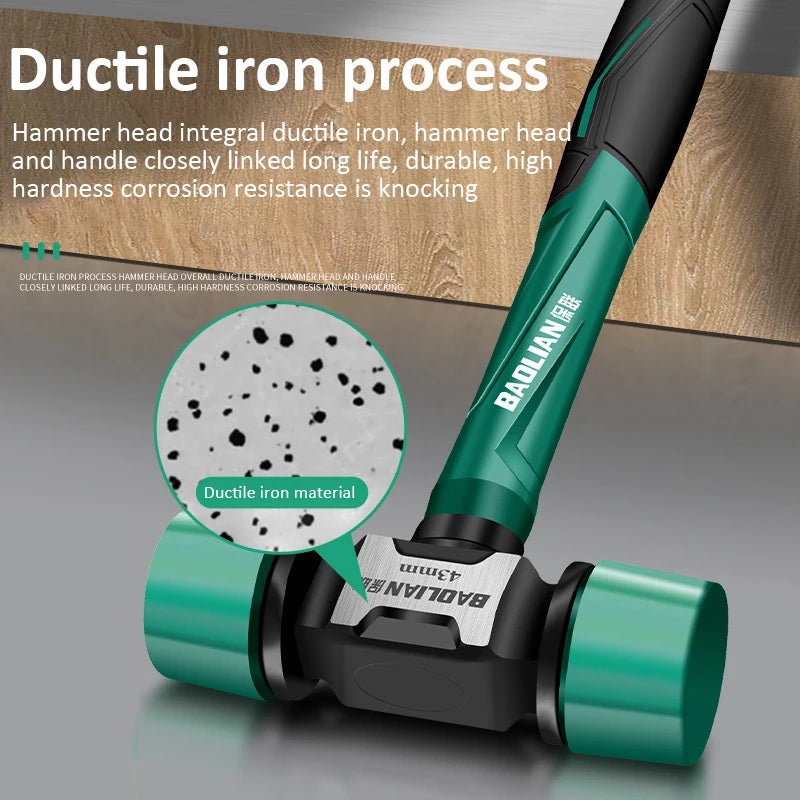 Double Headed Installation Hammer - Multifunction Rubber Mounting Tool Non-Slip  Vibration-Free - ZOOMNSTORE