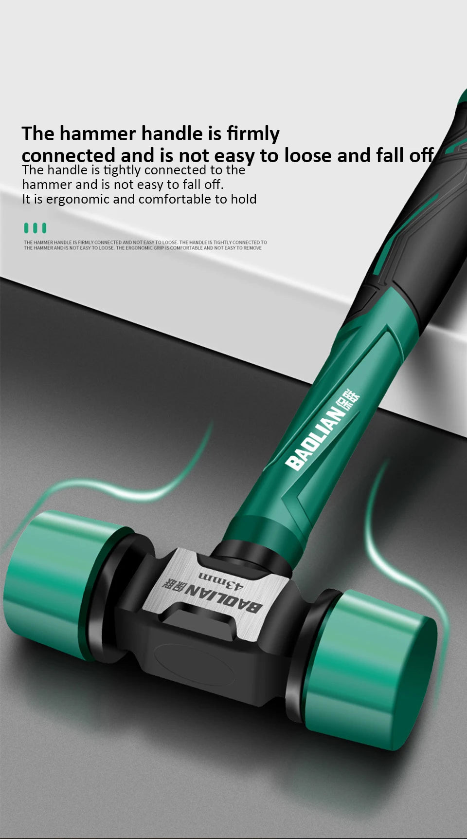 Double Headed Installation Hammer - Multifunction Rubber Mounting Tool Non-Slip  Vibration-Free - ZOOMNSTORE