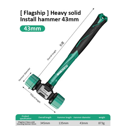 Double Headed Installation Hammer - Multifunction Rubber Mounting Tool Non-Slip  Vibration-Free - ZOOMNSTORE