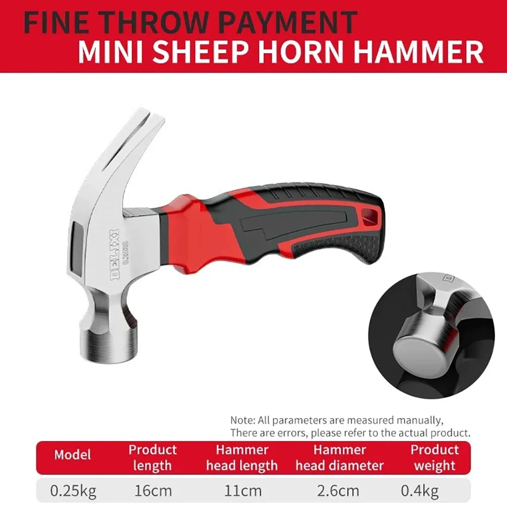 Mini Multifunctional Claw Hammer - Professional Woodworking Tool for Home Use - ZOOMNSTORE