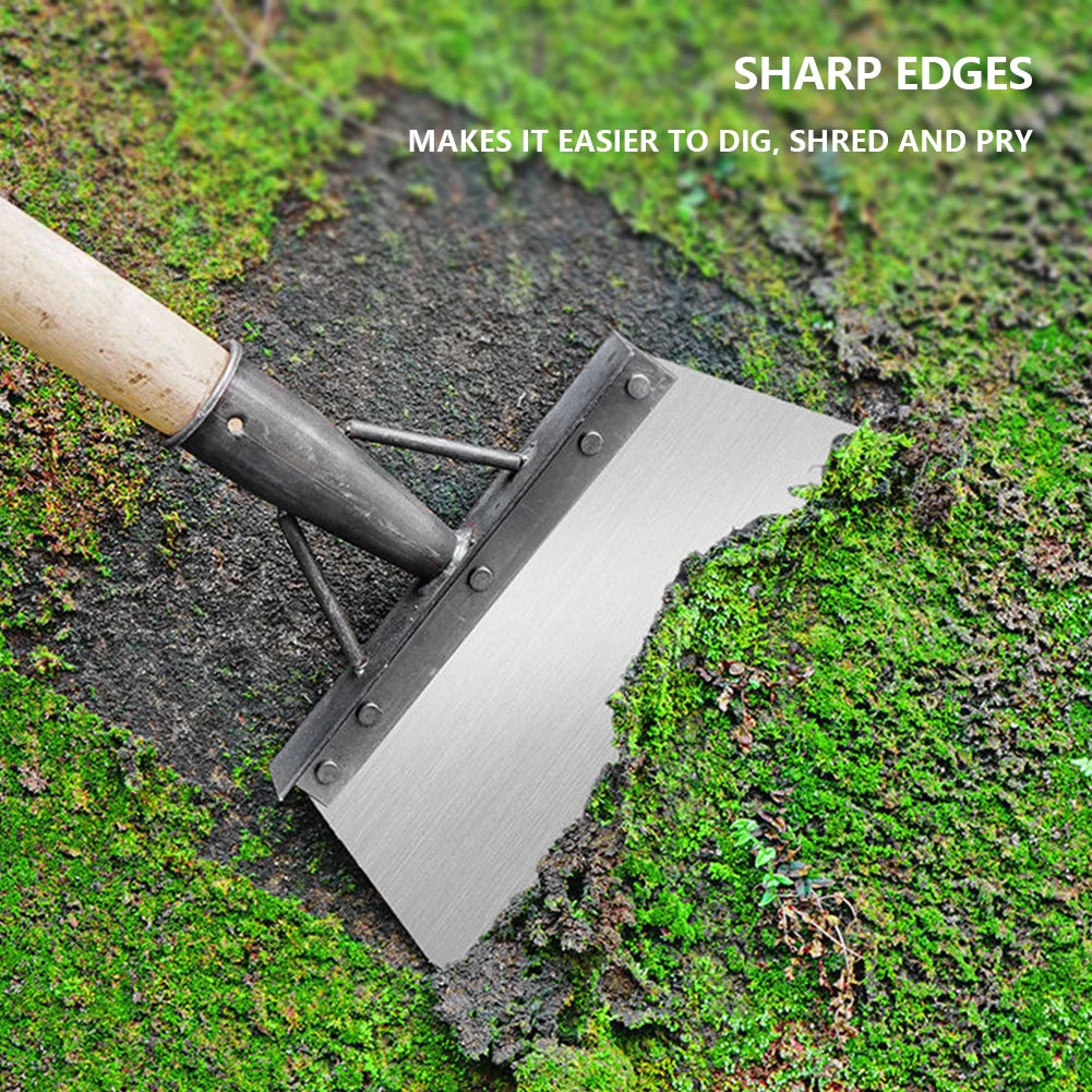 Multifunctional Garden Shovel with Saw Blade - Steel Flat Head for Weeding and Moss Removal - ZOOMNSTORE