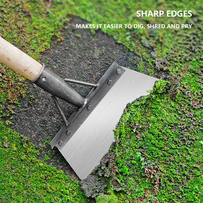 Multifunctional Garden Shovel with Saw Blade - Steel Flat Head for Weeding and Moss Removal - ZOOMNSTORE