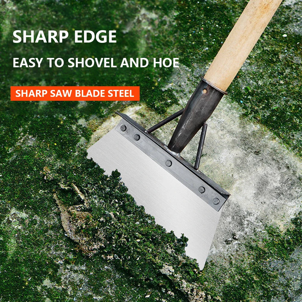 Multifunctional Garden Shovel with Saw Blade - Steel Flat Head for Weeding and Moss Removal - ZOOMNSTORE