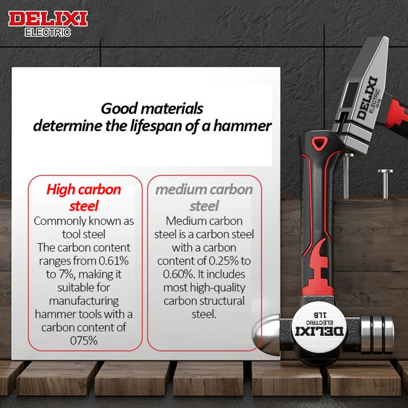 Mini Claw Hammer - Multifunctional Shockproof Tool with Anti-Slip Grip - ZOOMNSTORE