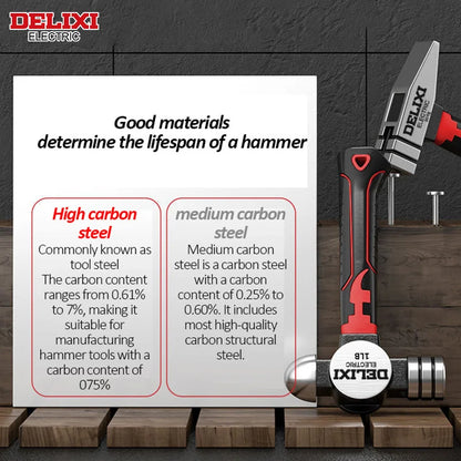 Mini Claw Hammer - Multifunctional Shockproof Tool with Anti-Slip Grip - ZOOMNSTORE