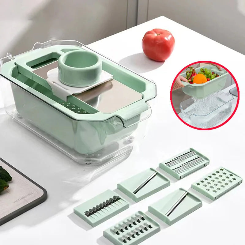 Multifunctional Vegetable Slicer - Potato and Cucumber Chopper Kitchen Tool - ZOOMNSTORE