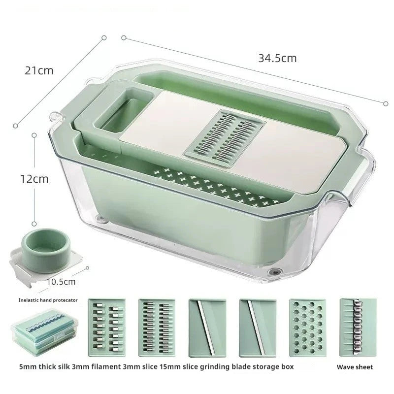 Multifunctional Vegetable Slicer - Potato and Cucumber Chopper Kitchen Tool - ZOOMNSTORE