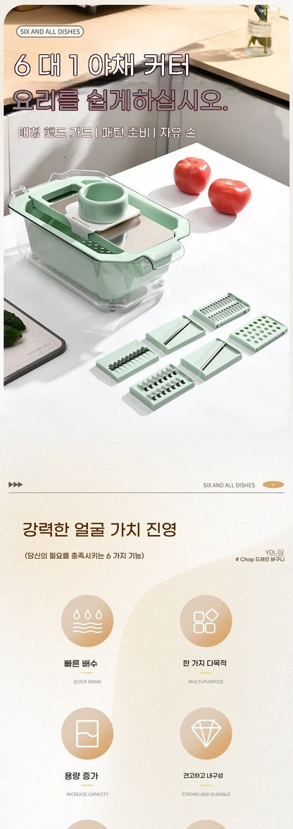 Multifunctional Vegetable Slicer - Potato and Cucumber Chopper Kitchen Tool - ZOOMNSTORE