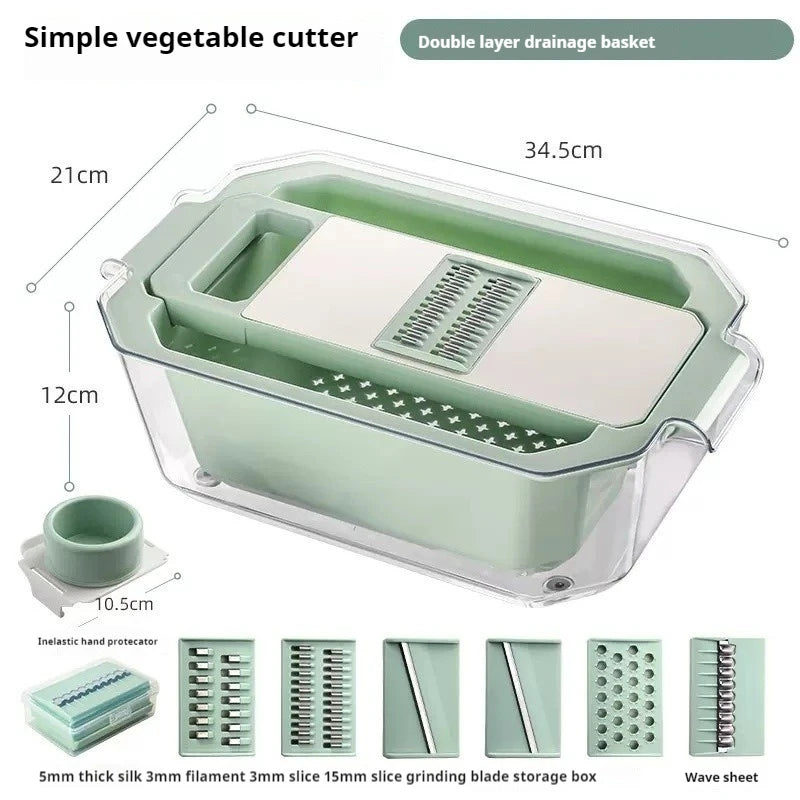 Multifunctional Vegetable Slicer - Potato and Cucumber Chopper Kitchen Tool - ZOOMNSTORE
