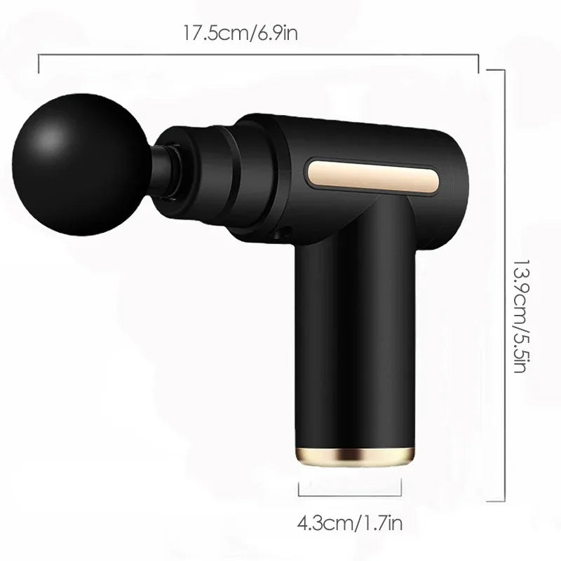 Mini Muscle Massage Gun Protable Body Massager Deep Handheld Percussion Massager For Body Back And Neck Leg - ZOOMNSTORE