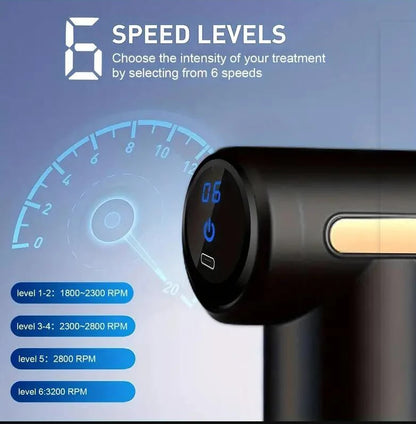 Mini Muscle Massage Gun Protable Body Massager Deep Handheld Percussion Massager For Body Back And Neck Leg - ZOOMNSTORE