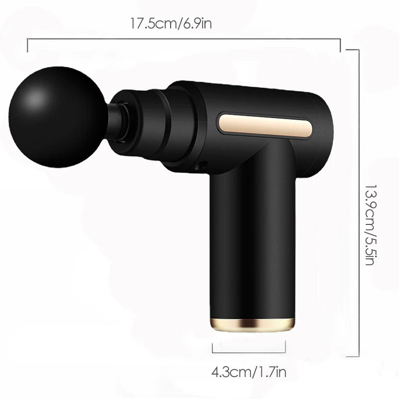 Mini Muscle Massage Gun Protable Body Massager Deep Handheld Percussion Massager For Body Back And Neck Leg - ZOOMNSTORE