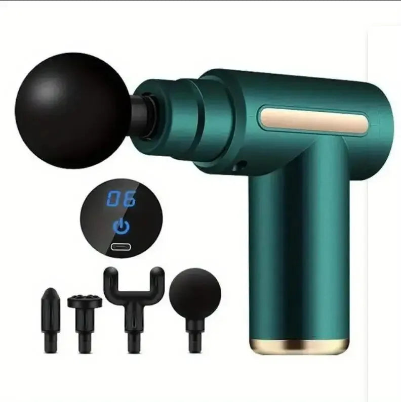 Mini Muscle Massage Gun Protable Body Massager Deep Handheld Percussion Massager For Body Back And Neck Leg - ZOOMNSTORE
