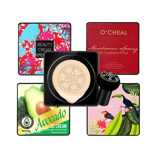 Mushroom Head BB Cream Foundation - Face Makeup Concealer Cushion Compact - ZOOMNSTORE