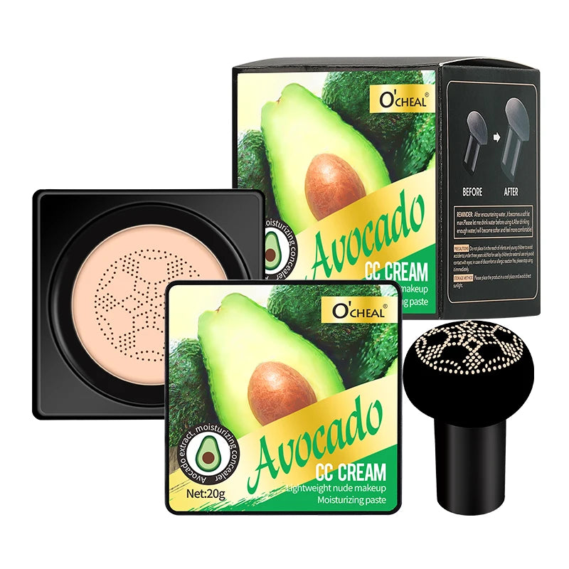 Mushroom Head BB Cream Foundation - Face Makeup Concealer Cushion Compact - ZOOMNSTORE