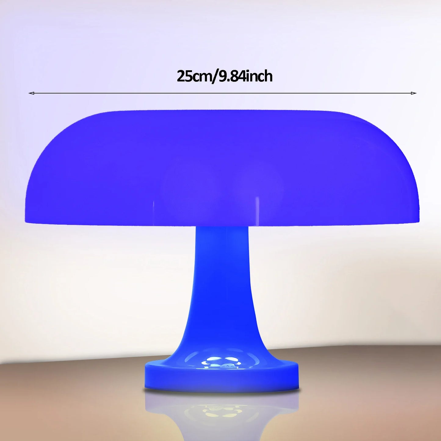 Modern Bauhaus Mushroom Table Lamp - Danish Designer Orange Bedside Light - ZOOMNSTORE