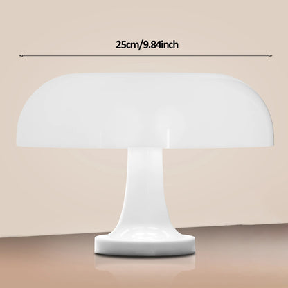 Modern Bauhaus Mushroom Table Lamp - Danish Designer Orange Bedside Light - ZOOMNSTORE