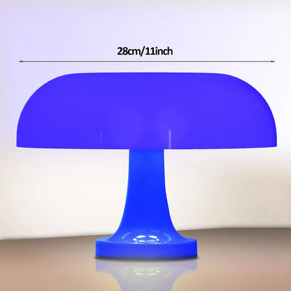 Modern Bauhaus Mushroom Table Lamp - Danish Designer Orange Bedside Light - ZOOMNSTORE