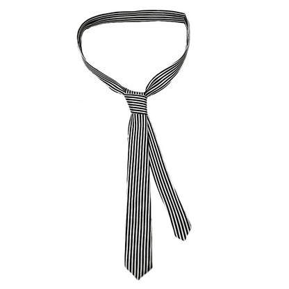 Classic Musical Notes Tie - Silky Narrow Necktie for Piano  Guitar Lovers - ZOOMNSTORE