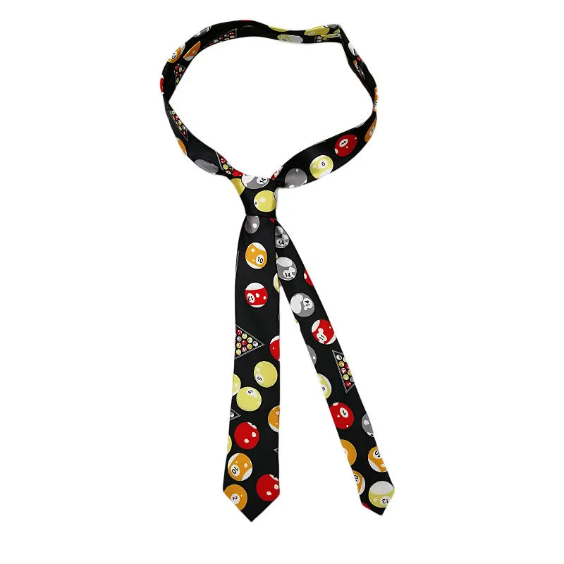 Classic Musical Notes Tie - Silky Narrow Necktie for Piano  Guitar Lovers - ZOOMNSTORE