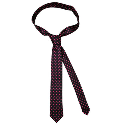 Classic Musical Notes Tie - Silky Narrow Necktie for Piano  Guitar Lovers - ZOOMNSTORE